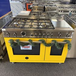 Bertazzoni Professional Series  PROF486GDFSGIT 48 Inch Dual Fuel Range