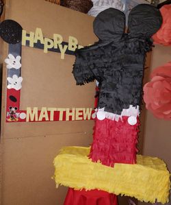 Micky mouse piñata number 1 or any other number