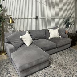 Macys Sectional Sofa Couch - Chaise Lounge - Deep Seating - Cleaned - Comfy - Delivery Available 