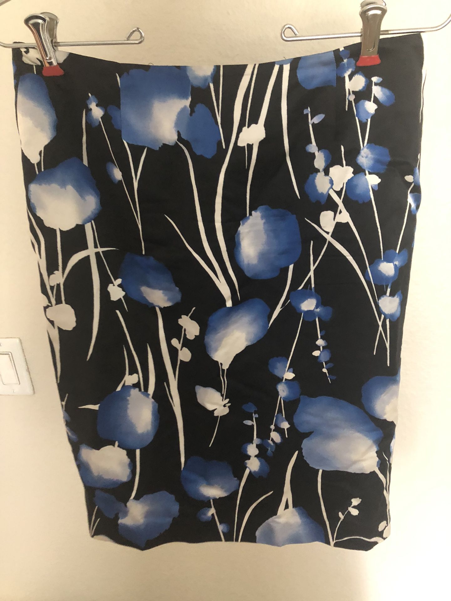 Blue/black Pencil Skirt