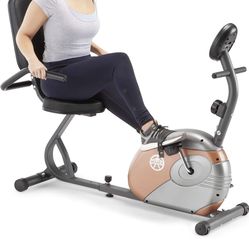 Marcy Recumbent Exercise Bike with Resistance ME-709