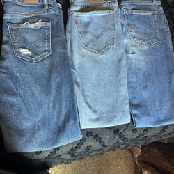Levi and American Eagle Jeans