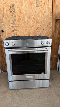 Kitchen-aid-gas-and-electric-range
