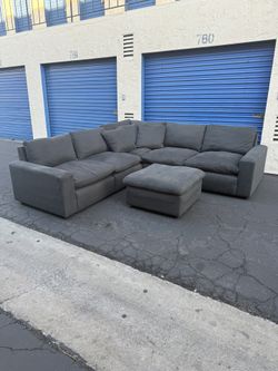 Ashley Modmax 6-Piece Sectional Modular Sectional Dark Gray