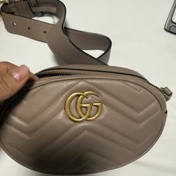 Gucci GG Marmont Belt Bag in Beige Original 