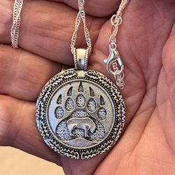 Two-sided Pendant Necklace With A Stainless Steel   24-inch Chain