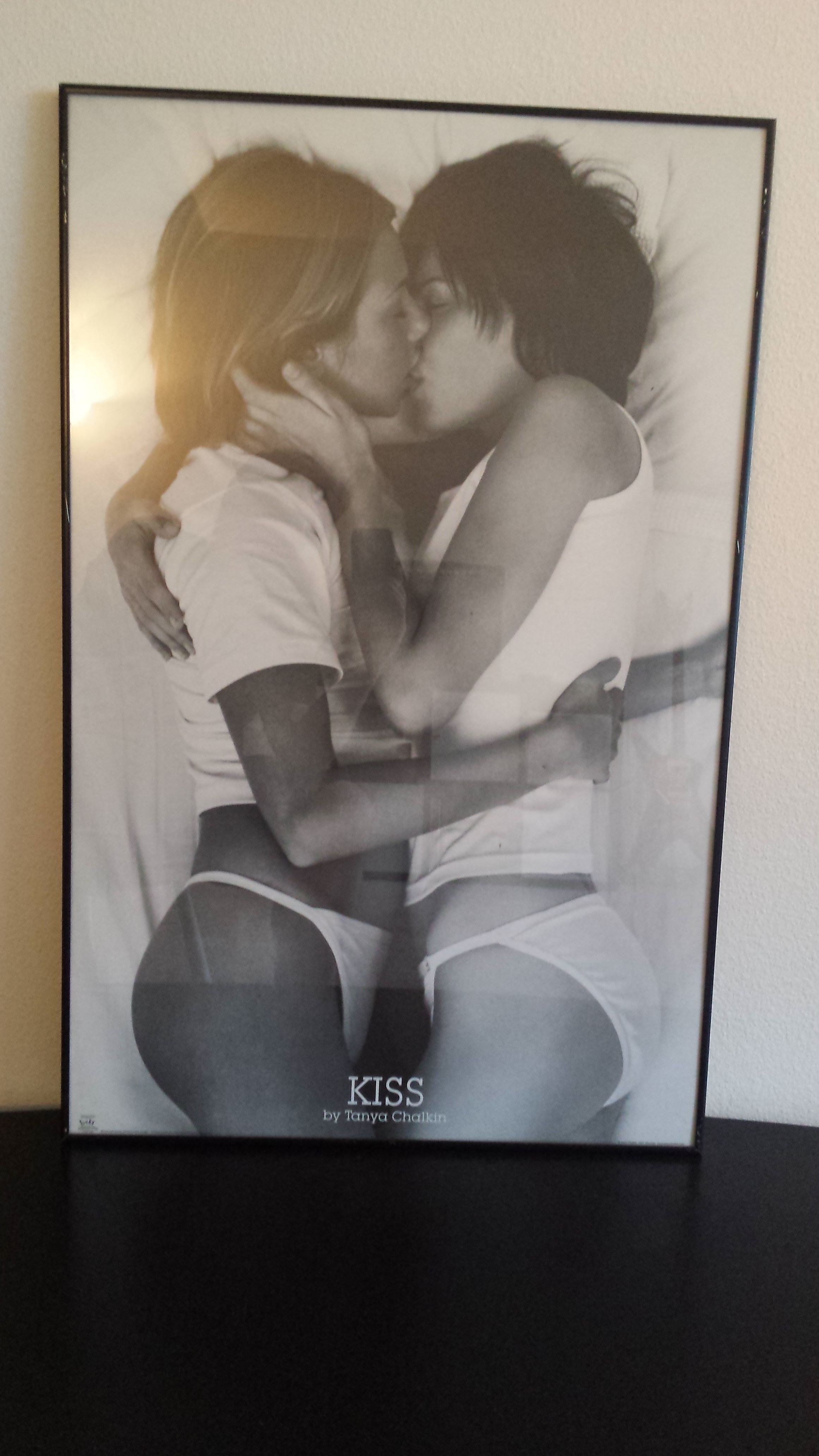 "Kiss" by Tanya Chalkin Framed Poster