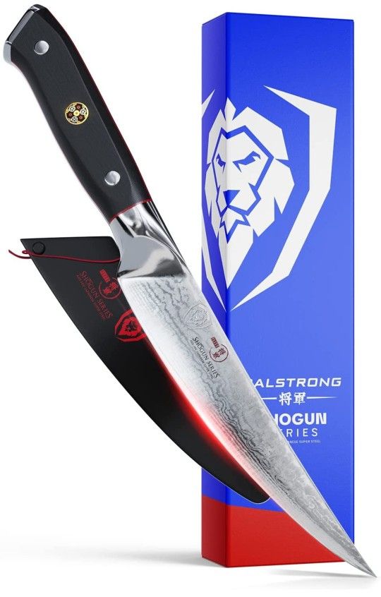 DALSTRONG Fillet Knife, Shogun Series - VG10 - 6 Inch - with Sheath - 2mm Thick