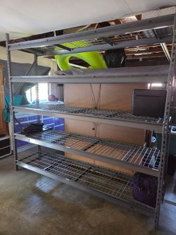 U-Line Bulk Storage Rack With Wire Decking