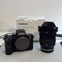 Sony A7iii w/ Tamron 20-40mm F2.8 Bundle