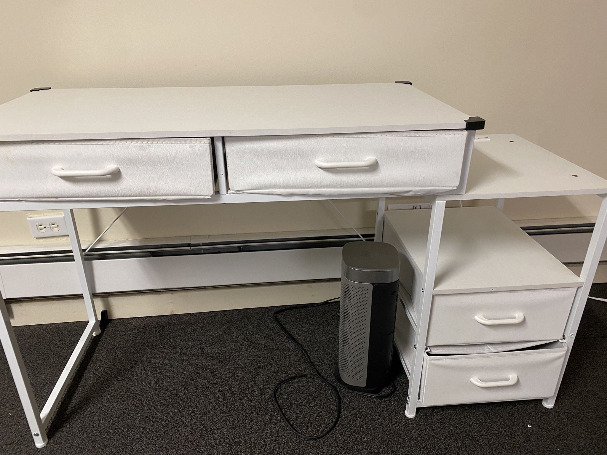AODK 53” Reversible Computer Desk w/ Power Outlets