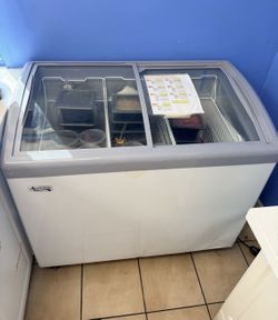 $400 firm Commercial Glass Door Deep Chest Freezer Free Local Delivery