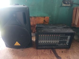 Behringer Speaker and Powered Mixer Bundle