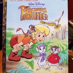 Little Golden Book #105-83 Walt Disney The Rescuers Down Under