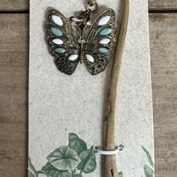 NEW Butterfly Hook Charm Bookmark Crackle Barrel just $3 xox