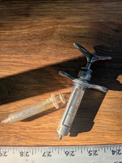 Vintage B-D U.S. Government Medical Syringes
