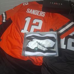 Jordan 11 + SHEDEUR SANDERS NFL JERSEYS Browns