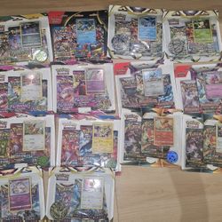 Pokemon Cards 3 Pack Blister Lot
