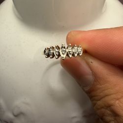 10K full gold ring (with real diamond)