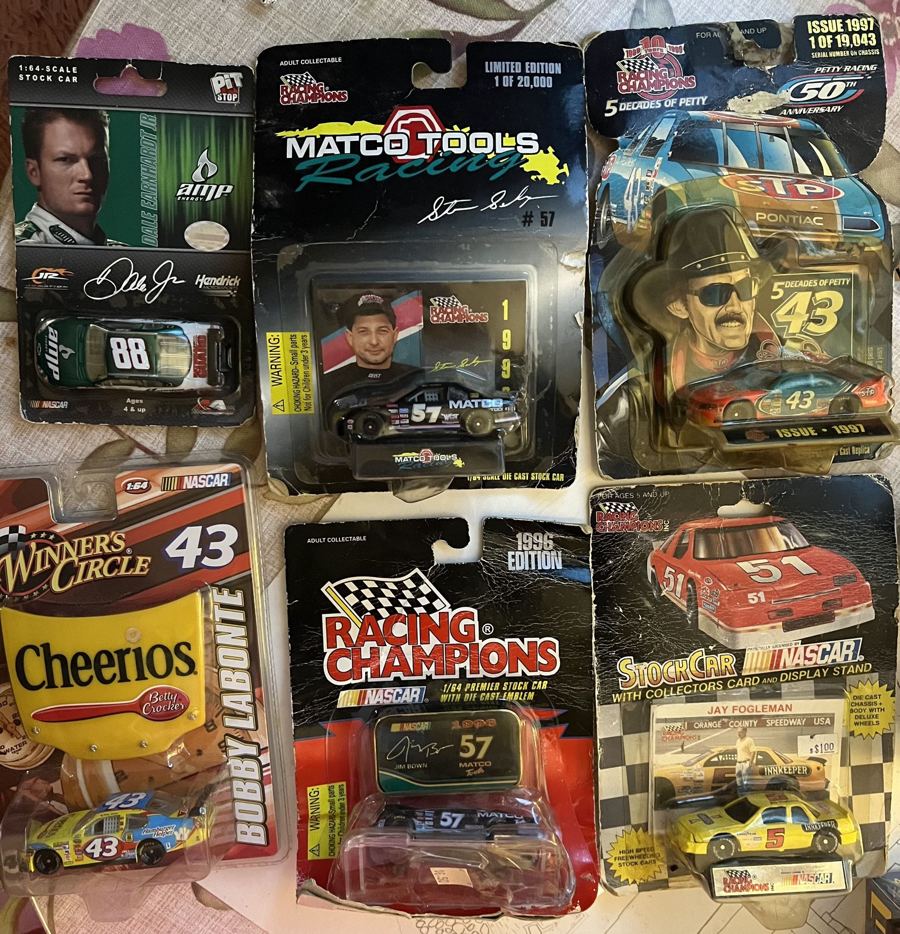 Car Lot (6) NASCAR