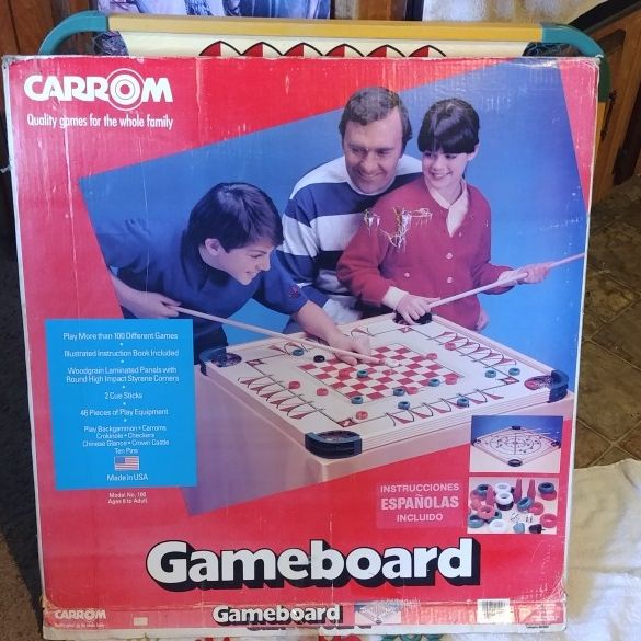 Vintage 70's Carrom Gameboard by Merdel