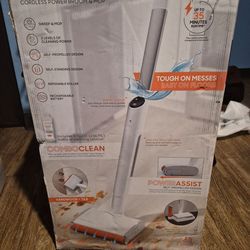 Sharper Image Combo Clean Sweep 02, Cordless Power Broom & Mop White