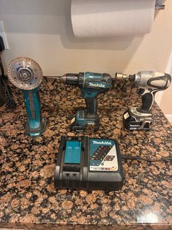Makita 18V Cordless Tool Set with Charger