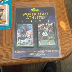 World class athletes 1992, classic 60 Limited edition collectible cards