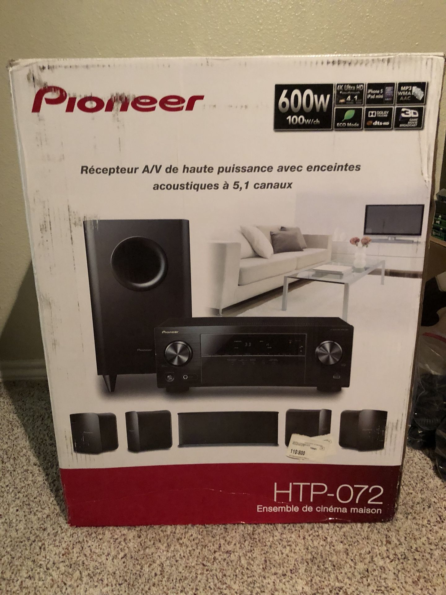 Pioneer HTP-072 Home Theatre Package