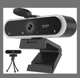 BRAND NEW, 4K FHD Auto Focus Webcam with Privacy Cover Just opened