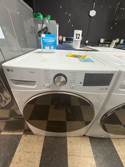 LG Washer In White