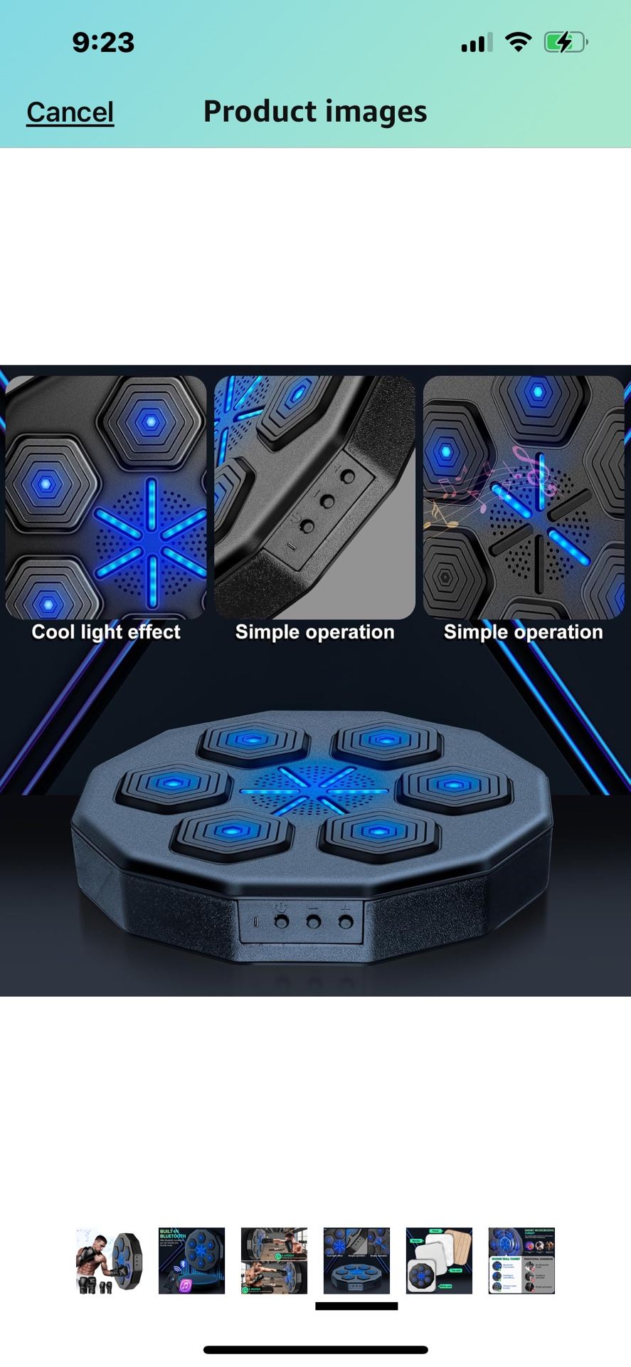 New Music Boxing Machinewith Two Pairs of Gloves, Upgraded 2.0 Smart Bluetooth Music Boxing Parent-C