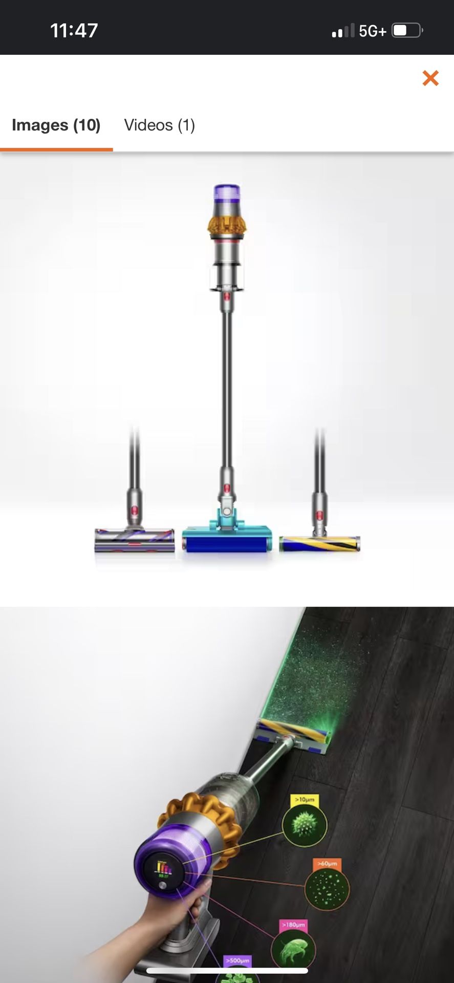 DYSON V15s DETECT SUBMARINE CORDLESS  STICK VACUME 