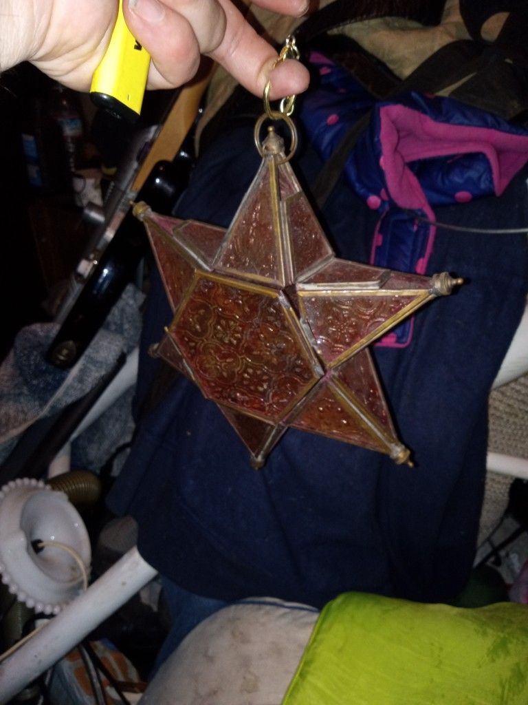Payne Glass Star Candle Lamp