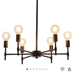Retro 6 Heads Iron Chandelier