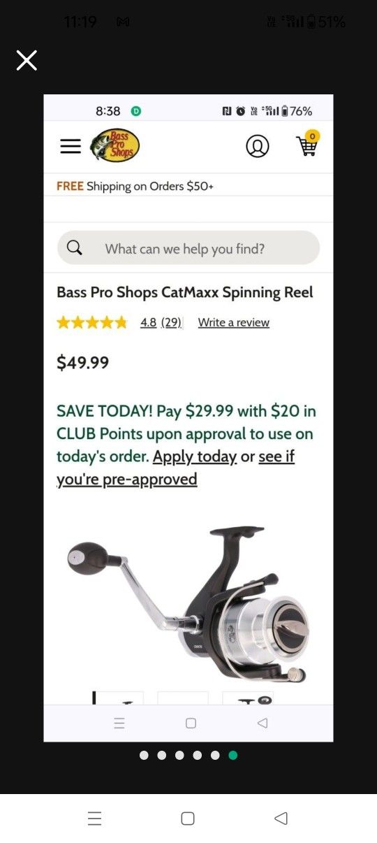 Used Like New. Bass Pro Shop