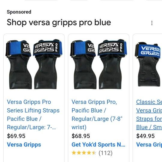 Versa Gripps Pro Lifting Straps Gym Gloves