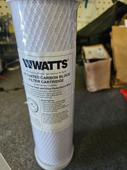 Motorhome water filter cartridge