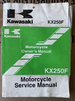 Kawasaki KX250F Owners And Service Manuals