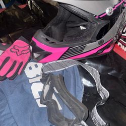 Kids Helmet, Gloves, And Goggles
