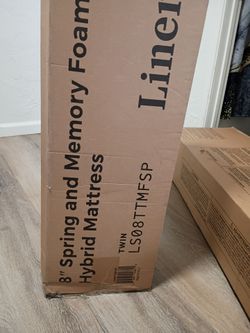 8" Spring and memory foam hybrid mattress
