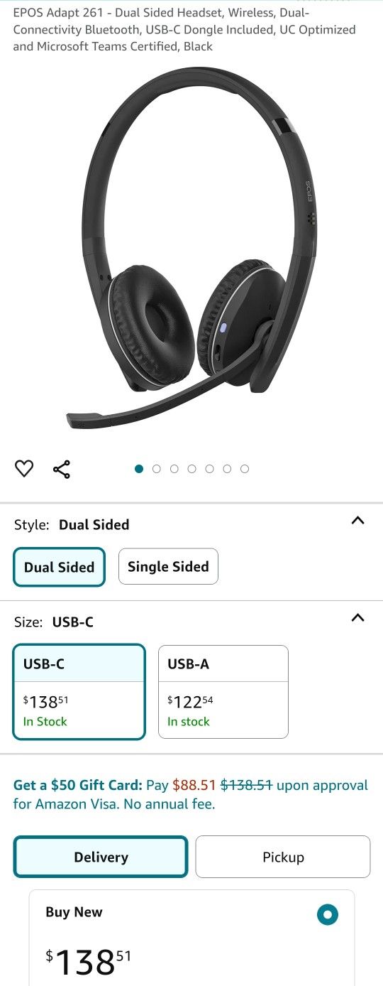 Single-Sided, Dual-Connectivity, Wireless Bluetooth authentic Headset