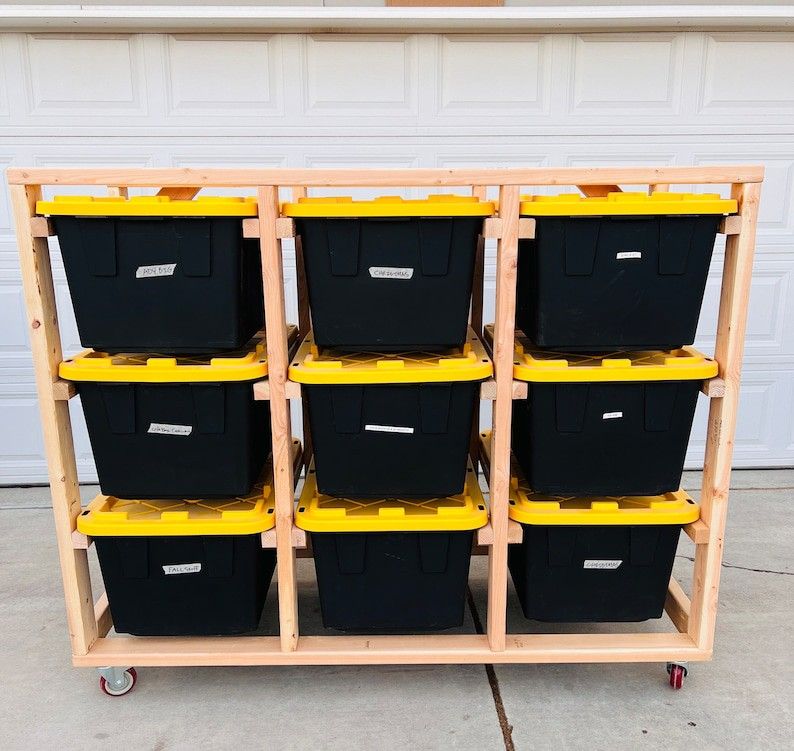 27 Gallon Tote Storage Shelf