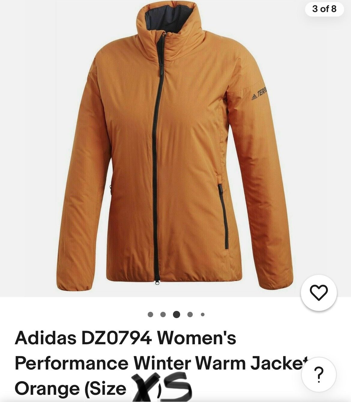 Brand New Adidas Terrex Ladies Xsmall Jacket.
