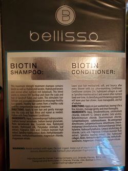 Bellisso biotin shampoo and conditioner