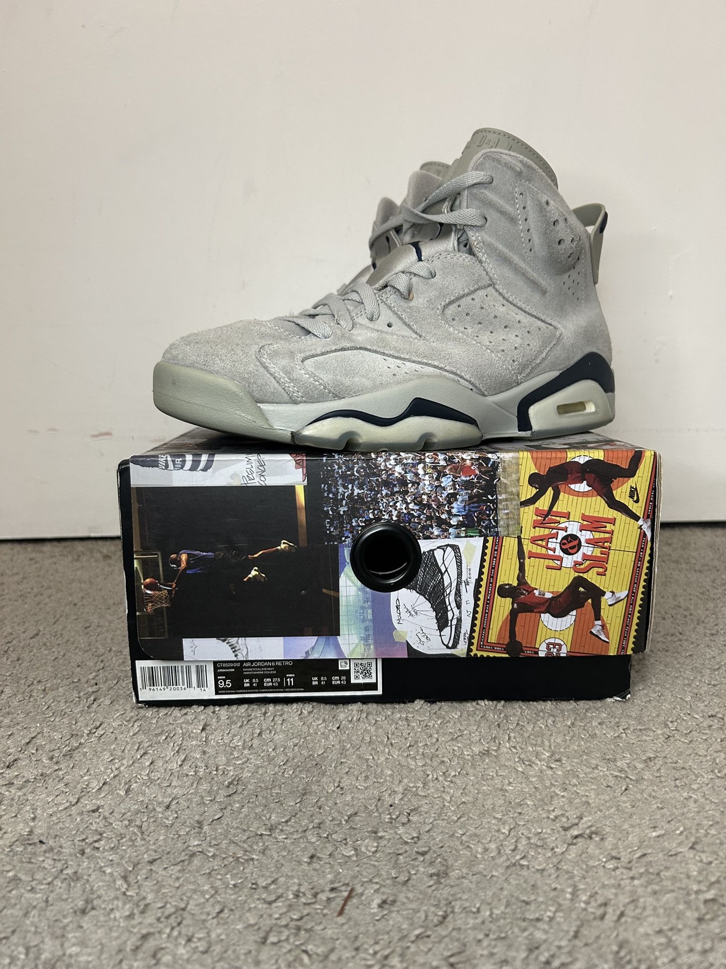 WORN JORDAN 6 GEORGETOWN SIZE 9.5