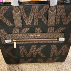 New Michael Kors Large Logo Tote Bag Handbag Purse 