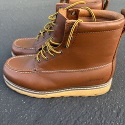 Die Hard Men's CLASSIC Work Boot 6" SureT Soft Toe 12d WIDE - BROWN