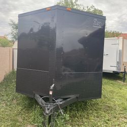 Brand new enclosed trailer 7x14TA2 blackout edition with warranty and ready for you to start your business