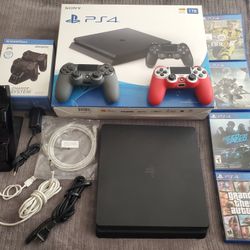 Sony Playstation 4 PS4 Slim Black Bundle $145